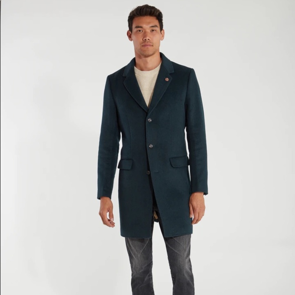 Scotch & Soda Atlas Green Teal Classic Top Coat